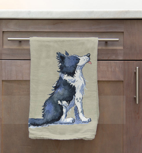 Border Collie Tea Towel